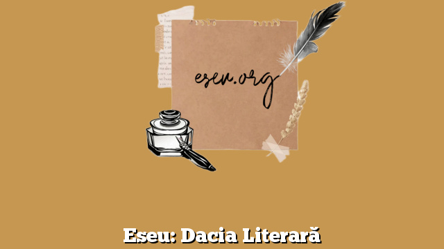 Eseu: Dacia Literară